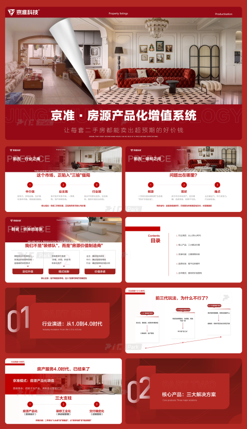 24页京准·房源产品化增值系统介绍行业分析PPT模板